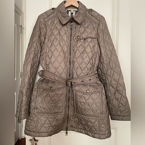 Burberry Finsbridge Quilted Coat Size Medium